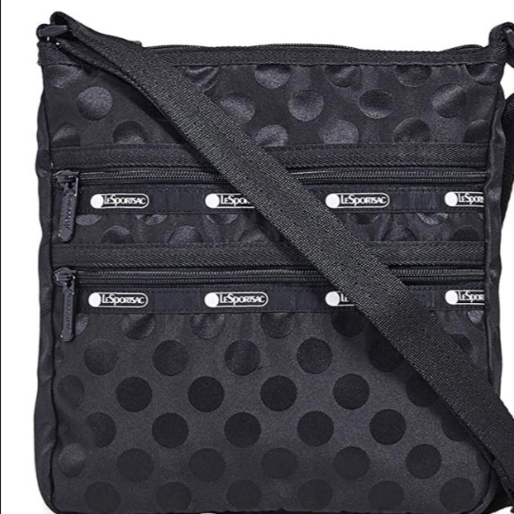 IN SEARCH OF: LeSportsac Candace / Black Polka Dot